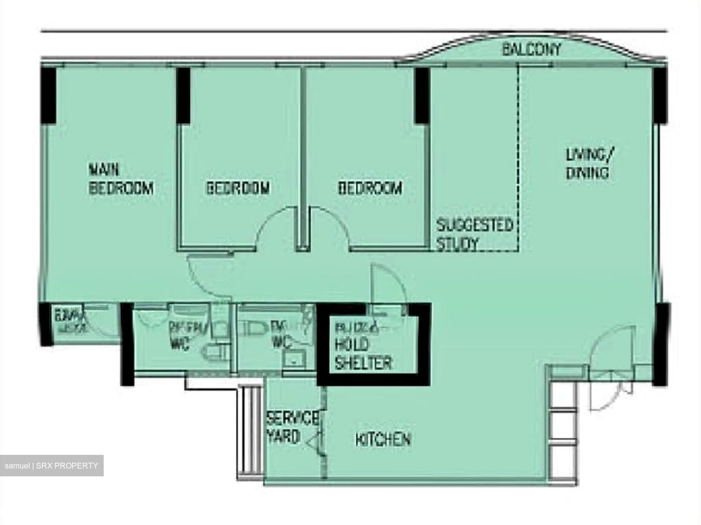 Blk 310C Waterway Terraces II (Punggol), HDB 5 Rooms #563598551